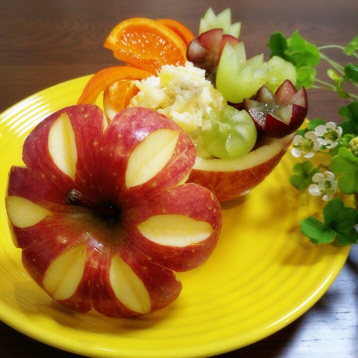 母の日に＊りんごのフルーツカップデザート♡